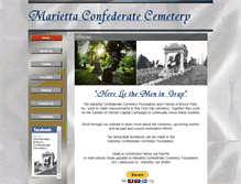 Tablet Screenshot of mariettaconfederatecemetery.org